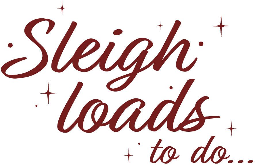Sleigh loads to do text banner